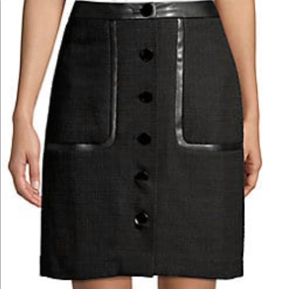🆕 Karl Lagerfeld Tweed button down skirt - Picture 1 of 4